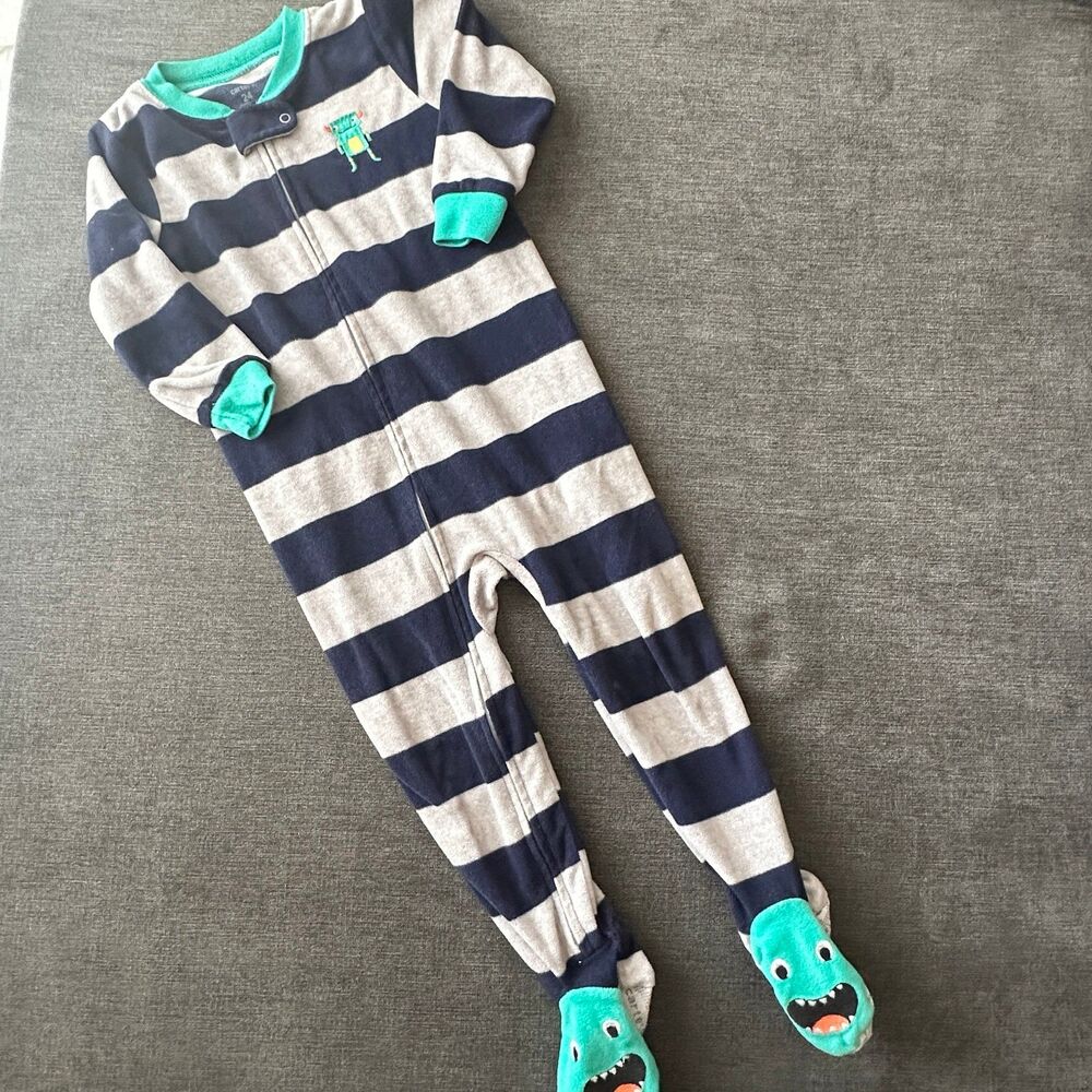 Carters Footed Monster Fleece Pajama Sleeper Size 24 Months Carter’s Mo